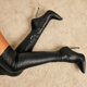 pointed elastic winter thin knee women heeled boots high
