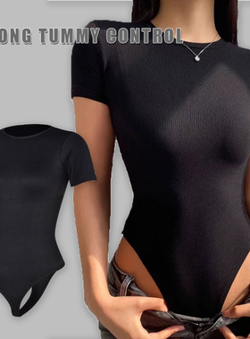 新款短袖修身连体衣 short-sleeved slimming feminine jumpsuit