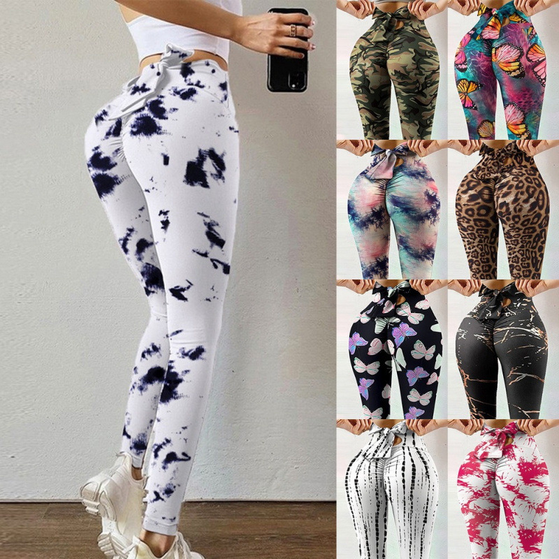 Women Leggings High Elastic Skinny Floral Camouflage Leopard