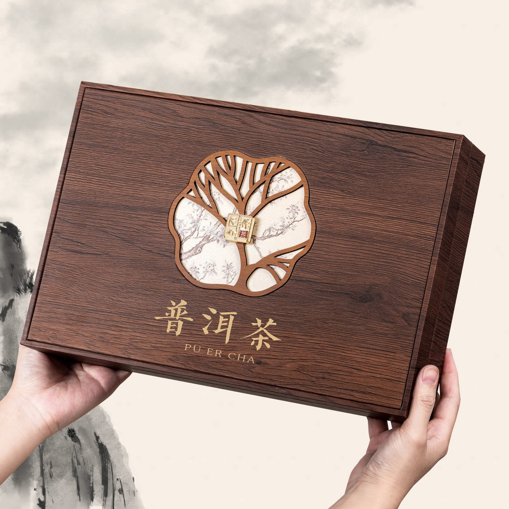 通用普洱茶福鼎白茶空茶饼礼盒