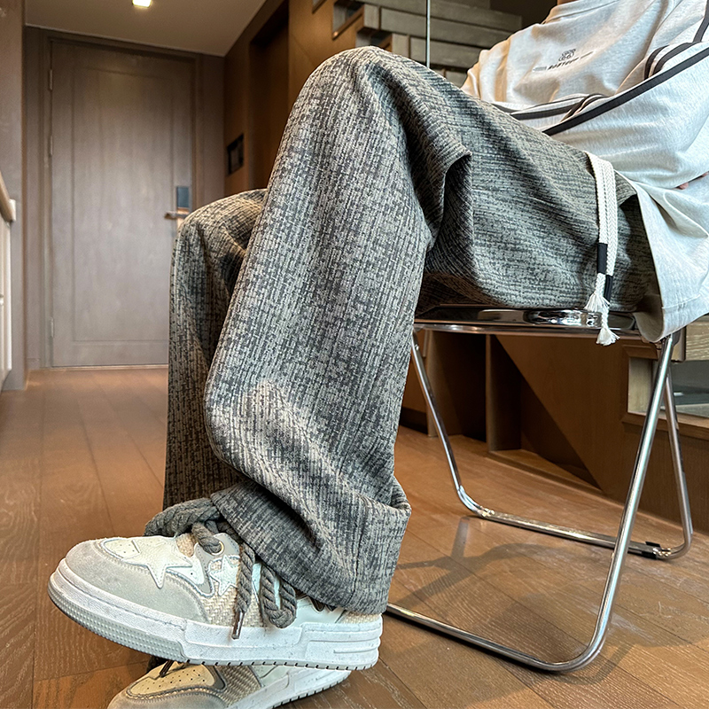 清仓捡漏外贸出口灯芯绒男裤子秋冬季潮牌宽松百搭痞帅休闲运动裤