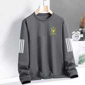 圆领卫衣男ins潮流春秋款 长袖 宽松休闲百搭青少年打底衫 运动大码