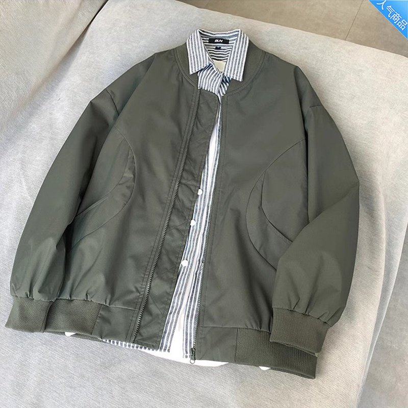 男款外套韩版潮流春秋季高街美式棒球服短款风衣情侣大码工装夹克,男装,夹克,淘宝优惠券,粉丝福利购,淘宝优惠卷