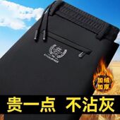 直筒裤 秋冬休闲裤 中青年爸爸男装 潮流宽松大码 男加绒加厚商务韩版