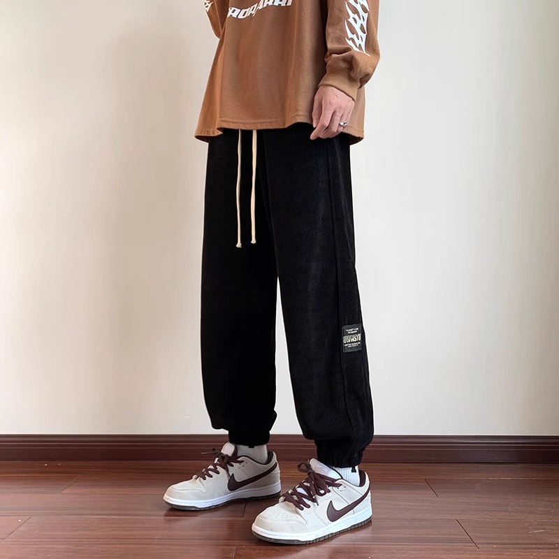 男人干活穿的裤子无磁无铁秋冬款上班工作服宽松保暖灯芯绒劳保裤