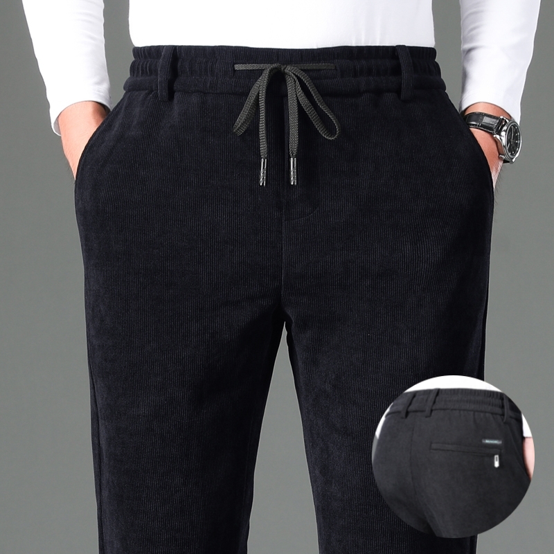 上班工作服男装裤子干活穿的耐磨建筑工地劳保秋冬季灯芯绒休闲裤