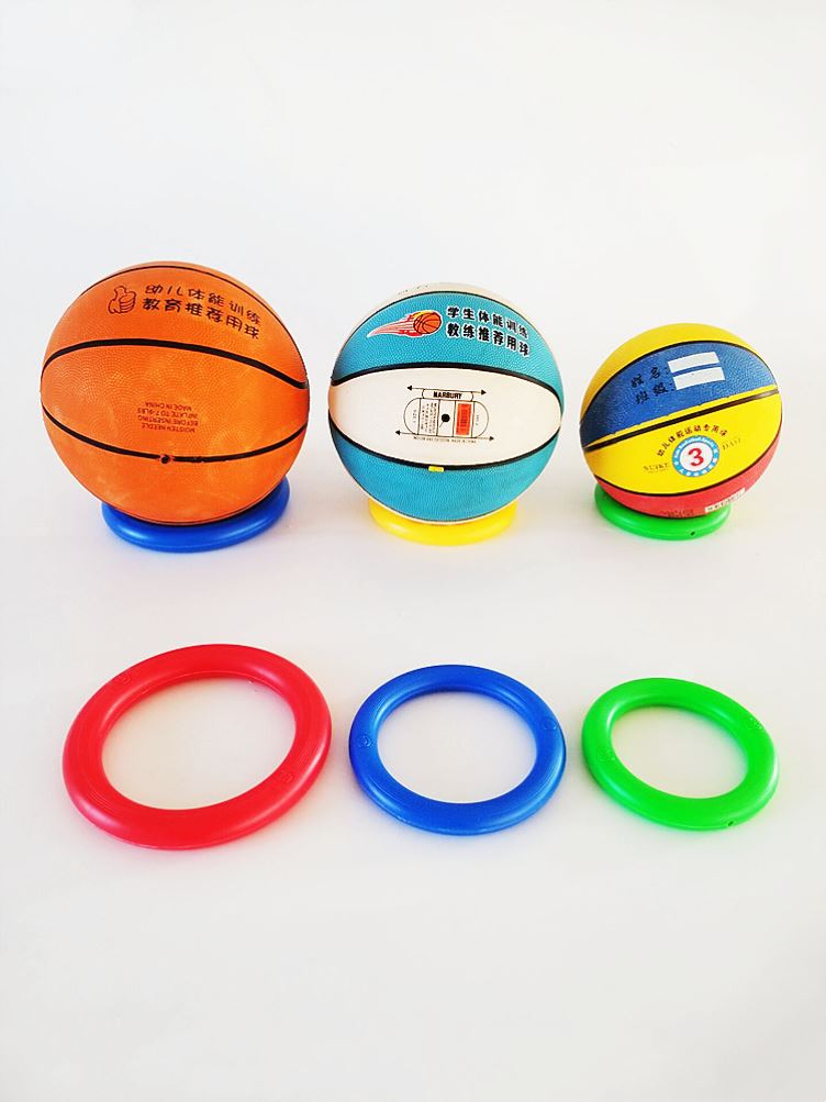 篮球托底座足球排球固定器幼儿园5号球7号摆放展示支架盘塑料圈环 运动/瑜伽/健身/球迷用品 更多篮球用品 原图主图