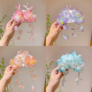 【彩虹纱花】戏曲古风配饰越剧花旦小旦纱花头饰头花绢花