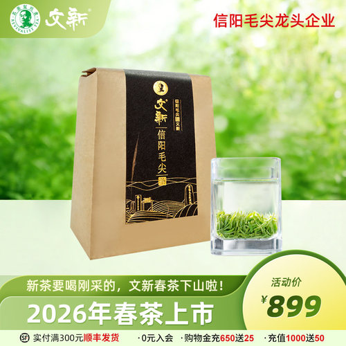 文新信阳毛尖明前珍品纸包
