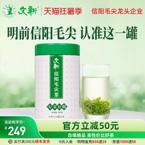 文新信阳毛尖明前好茶好喝200g
