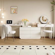 梳妆台书桌二合一电脑桌化妆台一体卧室家具双人电脑桌实木化妆柜