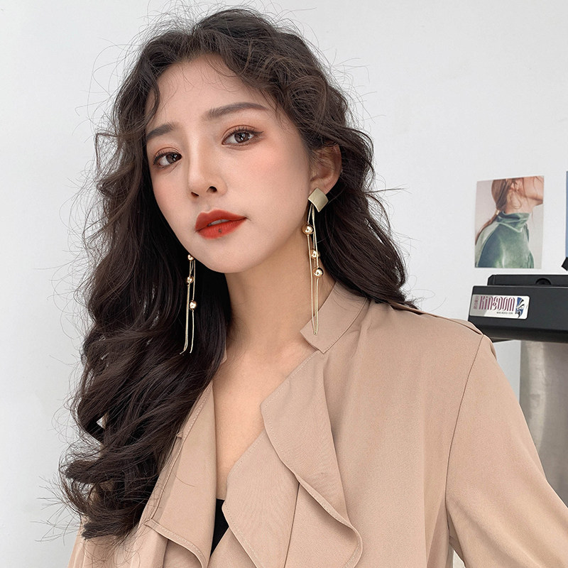 senior Exaggeration tassels Earrings 2021 new pattern have more cash than can be accounted for temperament Net Red Earrings Pure product Silver needle Earringsin the Accessories/Fashion Jewelry, Earring , Earring  category - from Buy2taobao.com to provide professional Taobao agent buy service