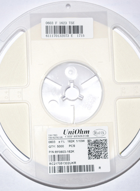 Uniohm贴片电阻0805 5% 10R-1M 0805 一盘5000个5%台湾厚声