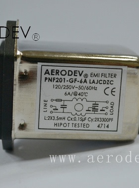原装【AERODEV】埃德滤波器 PNF201-GF-6A LAJCDZC 正品特价