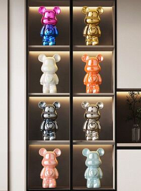 暴力熊客厅电视柜轻奢高档陶瓷酒柜装饰品摆件家居网红新家新房子