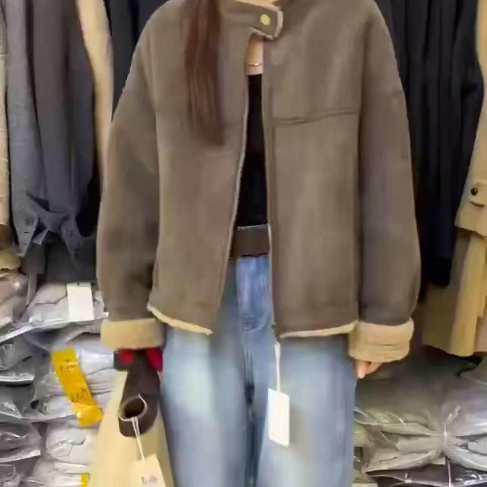 【思文kiki】高定皮毛一体外套 A5-8887