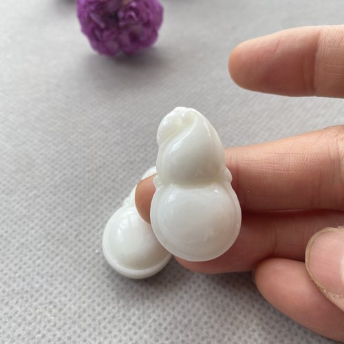 陕西蓝田玉葫芦吊坠天然玉坠挂件