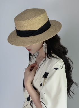 草帽出游日系女春夏平檐