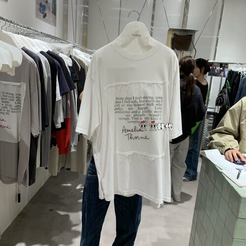 韩国直邮TEMPTING空空韩代26秋季时尚日常通勤设计感百搭休闲T恤