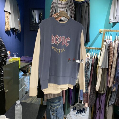韩国直邮MERCI LINDA空空韩代26秋季新款时尚百搭印花吊带背心