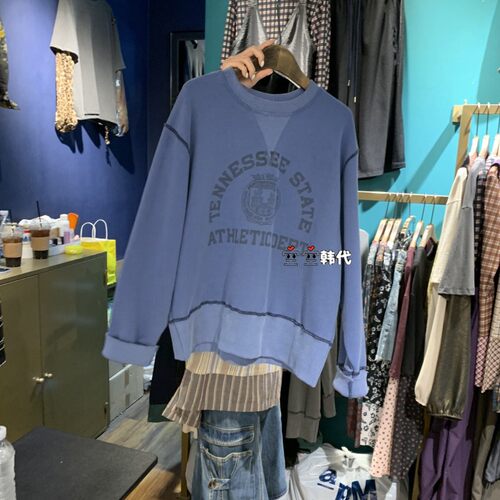 韩国直邮MERCI LINDA空空韩代26秋季百搭简约时尚高级通勤宽松T恤