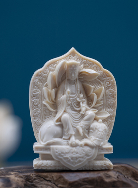 守艺男女猛犸象牙纯手工牌子挂件