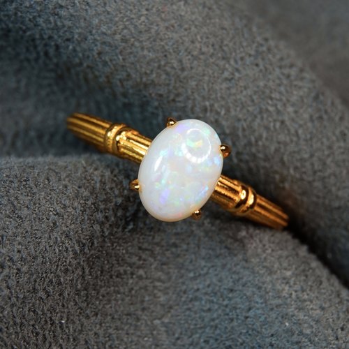 澳大利亚白欧泊戒指