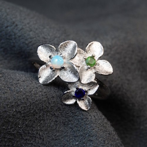 澳大利亚水晶欧泊戒指