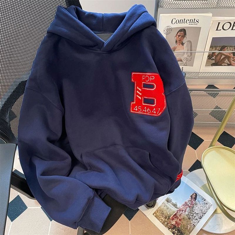 胖mm特大码300斤美式街头长袖卫衣男女春秋欧美慵懒风情侣款外套