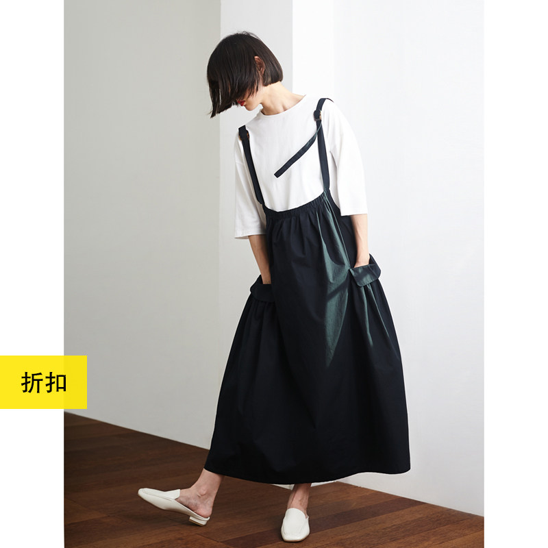 折 / 气质纯棉可调节背带裙 小鱼春夏季原创背心连衣裙宽松蓬蓬裙