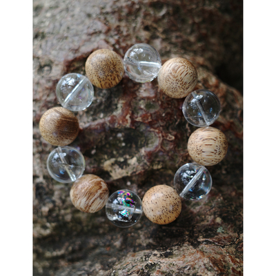 野生麻丝油利姆利亚水晶能量手串