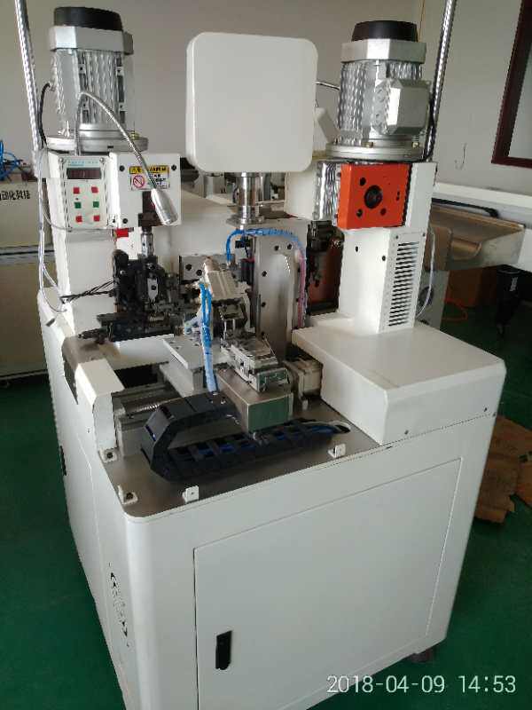 全自动双头压排线机全自动端子压着机全自动端子机打端子扭线沾锡