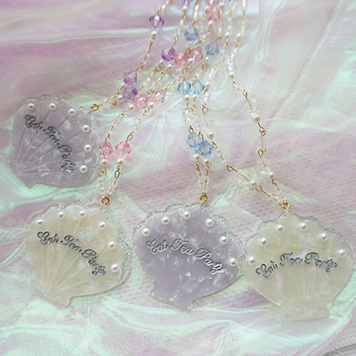 梦幻塑料片珍珠日系ins手作项链