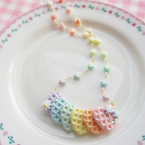 食玩Lolita项链彩虹多巴胺