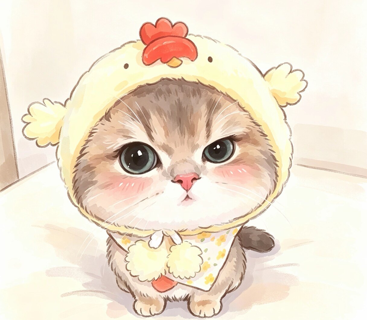 猫猫狗狗手绘头像定制情侣宠物照片转漫画卡通形象设计动漫画约稿