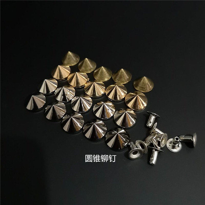 DIY 리벳 의류 가방 액세서리 범핑 손톱 원추형 손톱 버섯 광장 리벳 가방 장식 액세서리 펑크 멀티 컬러