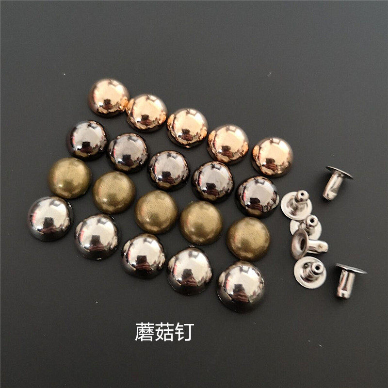 DIY 리벳 의류 가방 액세서리 범핑 손톱 원추형 손톱 버섯 광장 리벳 가방 장식 액세서리 펑크 멀티 컬러