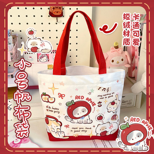 学生小帆布包随身携带