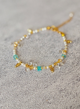 素蕴｜天然石珍珠串珠原创手链 手作小众风格精致叠戴通勤款