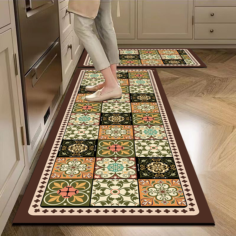 厨房地垫硅藻泥防滑防油可擦免洗