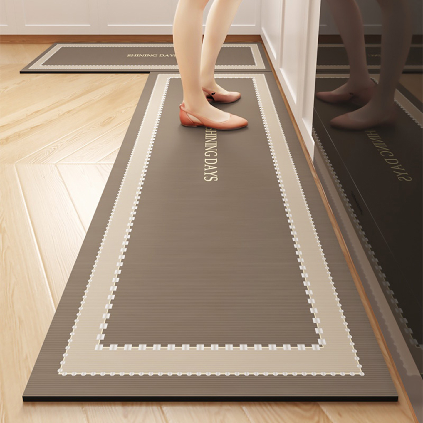 硅藻泥厨房地垫防滑防油吸水垫门口耐脏脚垫防水家用免洗可擦地毯