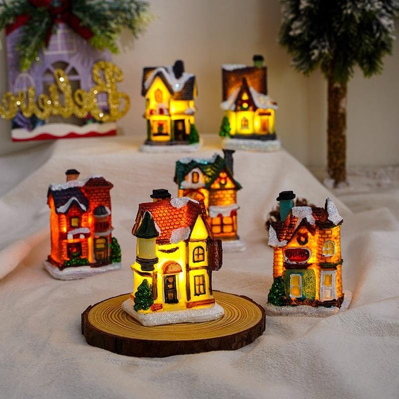 Cross border new Christmas decorations resin Christmas smal