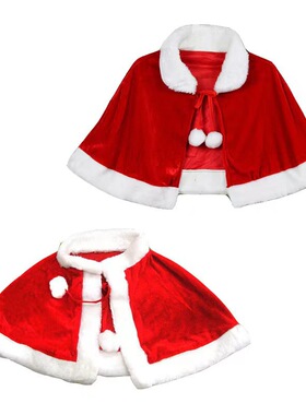Children's Santa Claus costume red gold velvet adult Christ