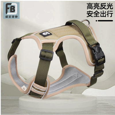 Cross border pet leash explosion-proof punching large dog c