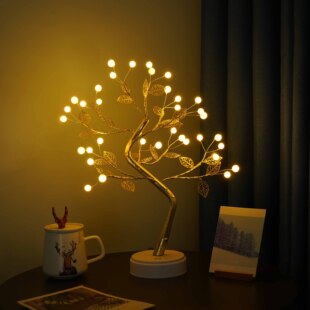 Desktop bonsai lamp shaped desk lamp desktop night light ir