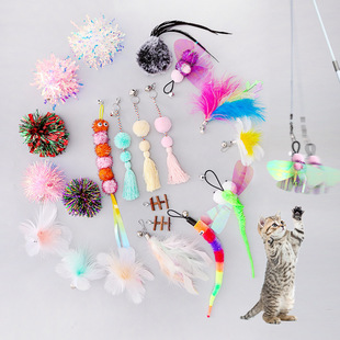 Pet Toys Stick Fea border Teasing Cross Amazon Supplies Cat