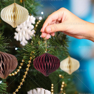 Decoration New Year Christmas Home Ball Party Dec Honeycomb