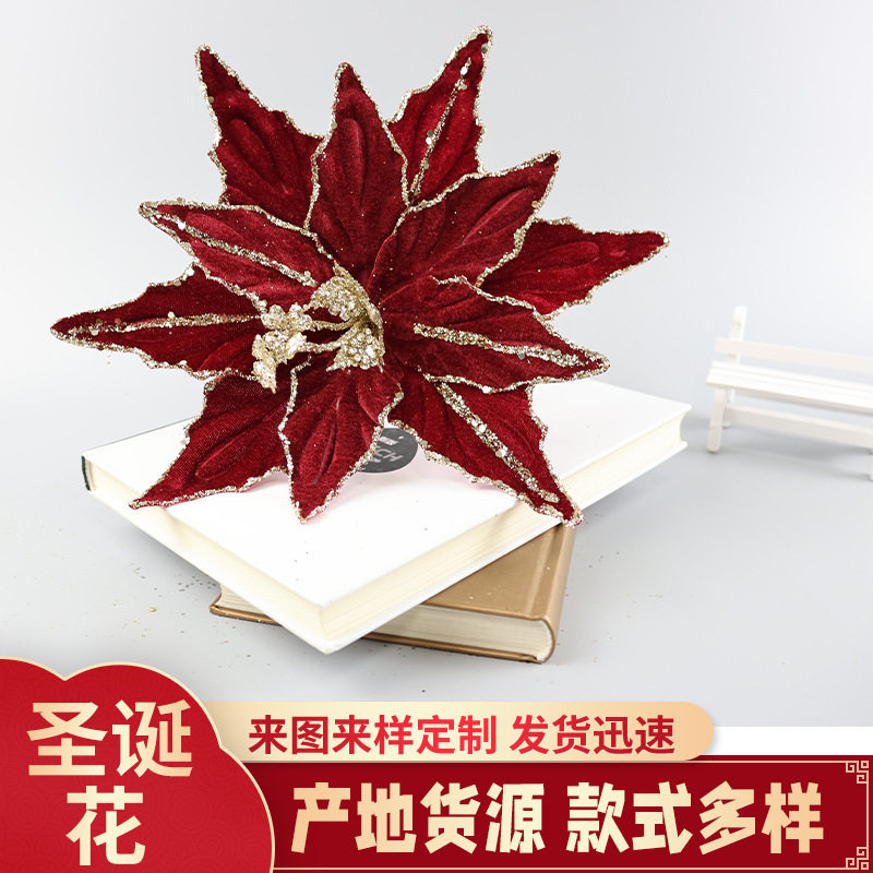 Fabric Flower Arrangement Christmas Flowers Christmas Decor