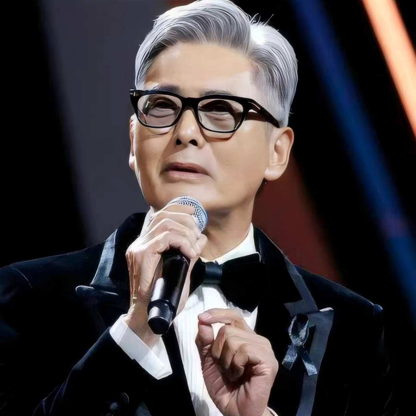 周润发同款近视风防蓝光黑色眼镜