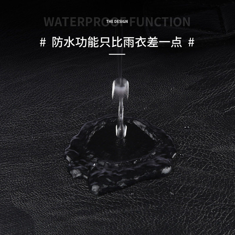 韩版男士pu皮双肩包中学生简约书包时尚潮流旅游背包青年休闲男包